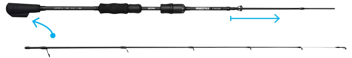Spro Freestyle Xtender Micro Lure (1-8g) 1,80m 5 Spro Freestyle Xtender Micro Lure (1-8g) 1,80m - Afbeelding 5