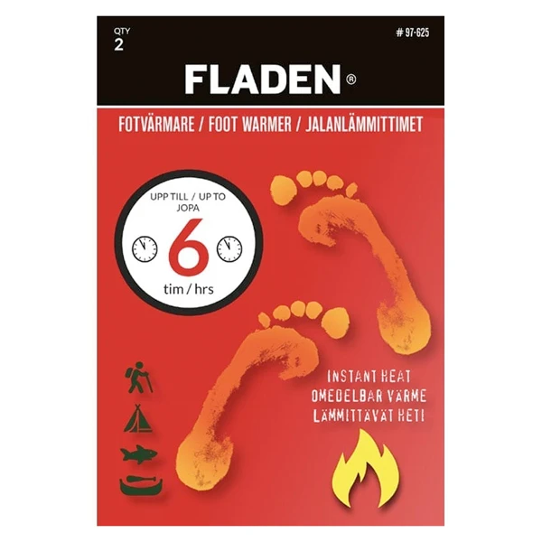 Fladen Foot Warmer 2pcs 7cm X 9cm 1 Fladen Foot Warmer 2pcs 7cm X 9cm
