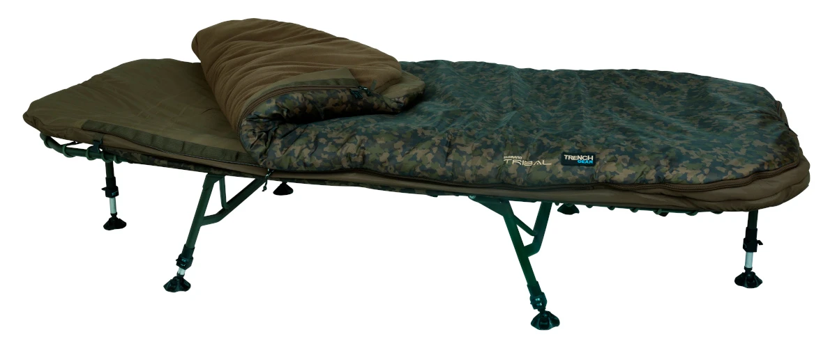 Shimano Trench Camou Bedchair Stretcher System Wide (Stretcher + Slaapzak) 9 Shimano Trench Camou Bedchair Stretcher System Wide (Stretcher + Slaapzak) - Afbeelding 9