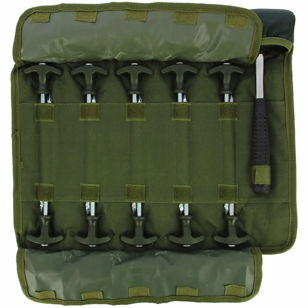 NGT Bivvy Peg Set Met 10 Tentharingen En Hamer 3 NGT Bivvy Peg Set Met 10 Tentharingen En Hamer - Afbeelding 3